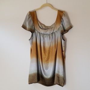 Satin Multi Color Top